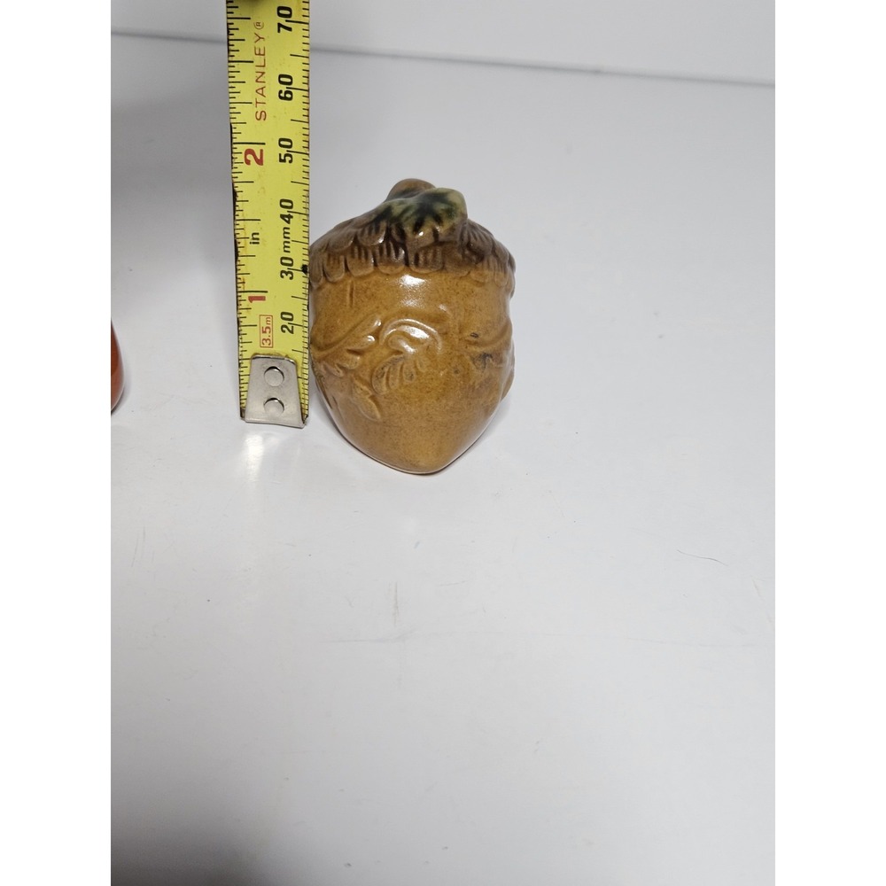 Cracker Barrel Ceramic Gourd Acorn Salt and Pepper Shakers Set Fall Decor - Picture 6 of 6